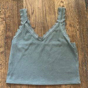 An army green American Eagle tank top